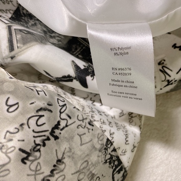 Samuel Dong Gray Newspaper Zip Up Trench Coat with Belt - Picture 10 of 12